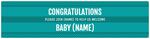 Congratulations Baby - Blue