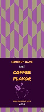 Purple Coffee Cup - Wrap