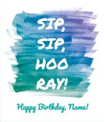 Sip Sip Hooray! Blue