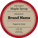 Red Wood Maple (Circle)