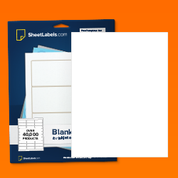 8.5x11 Full Sheet Matte Inkjet Weatherproof Labels - SL111-No Back Slit-XJ