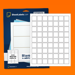 1x1 Frosty Clear Matte Labels - SL1538-XC