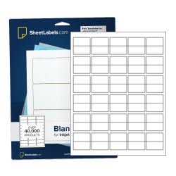 1.5x1.5 - Perforated Label Spectacle® White Matte Laser Labels - SL404-SPL