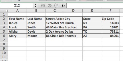 Custom Labels Excel