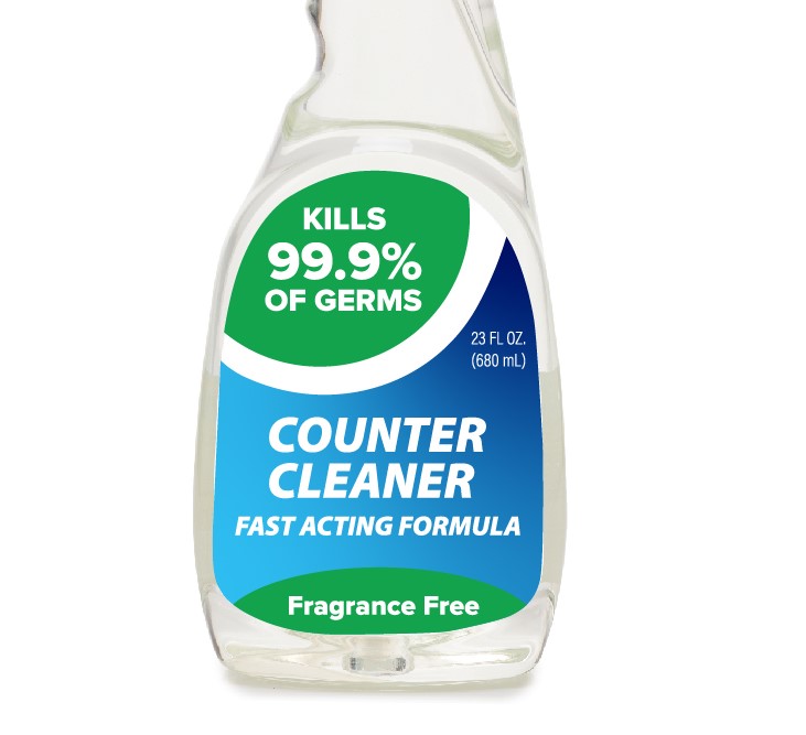 spray cleaner label 