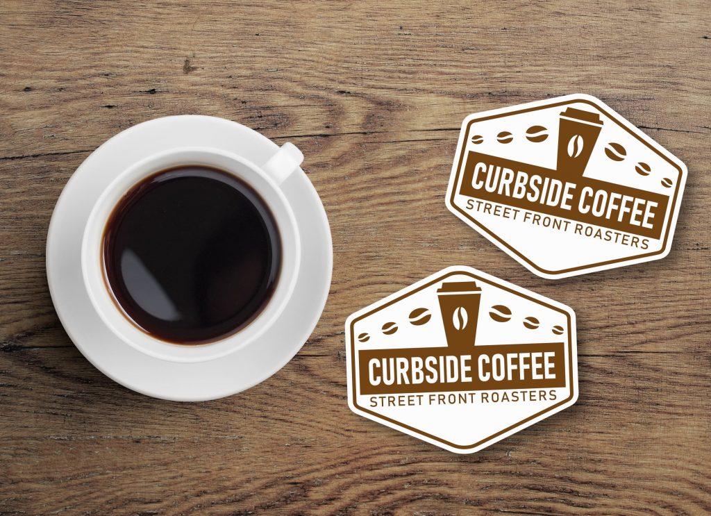 coffee brand stickers