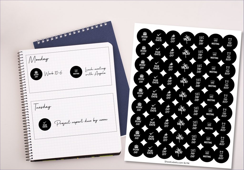 Mason Jar, Black and White Sticker. Planner Stickers for Bullet Journa