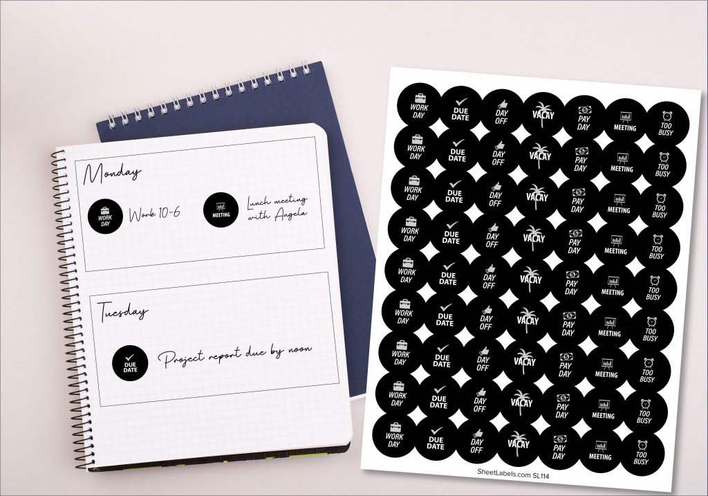 Mason Jar, Black and White Sticker. Planner Stickers for Bullet