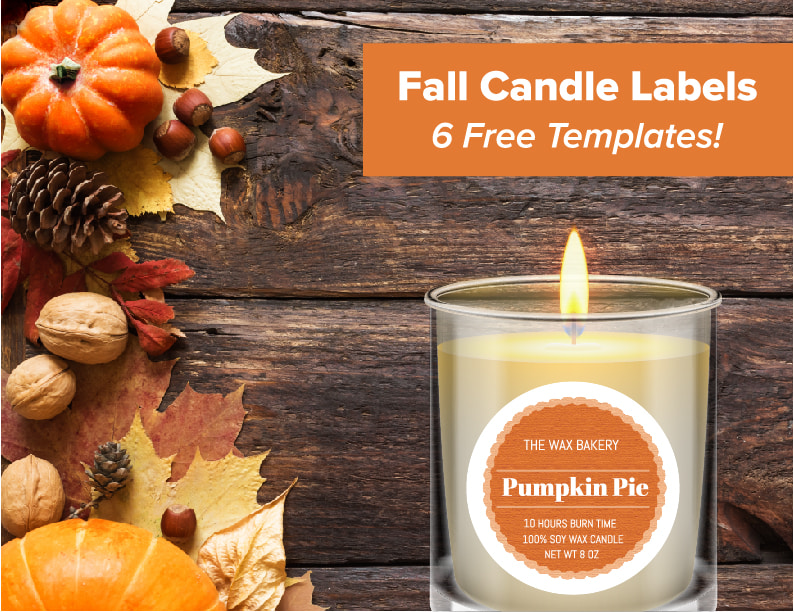 Fall Candle Label Templates