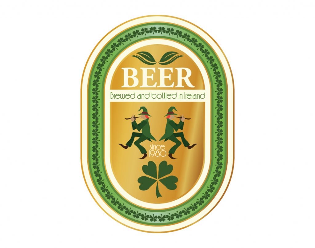 Irish beer label
