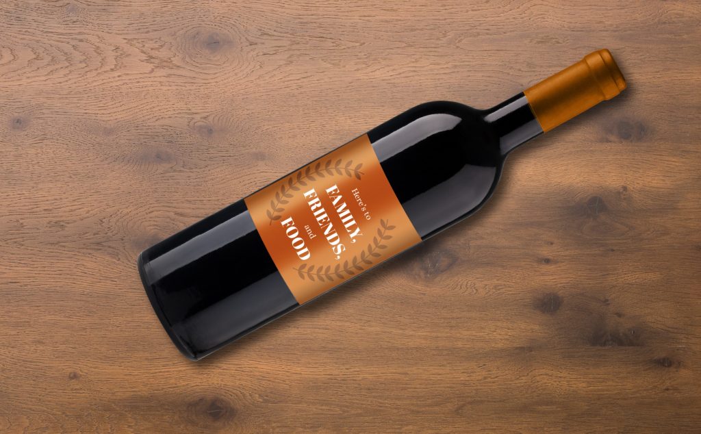 custom wine bottle label 