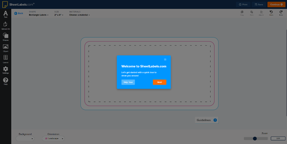 Help tutorial overview of our design tool