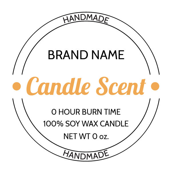 Editable Candle Labels, Candle Label Template, Printable Stickers for  Candle Making, Instant Download, Wax Candle, Soy Candle