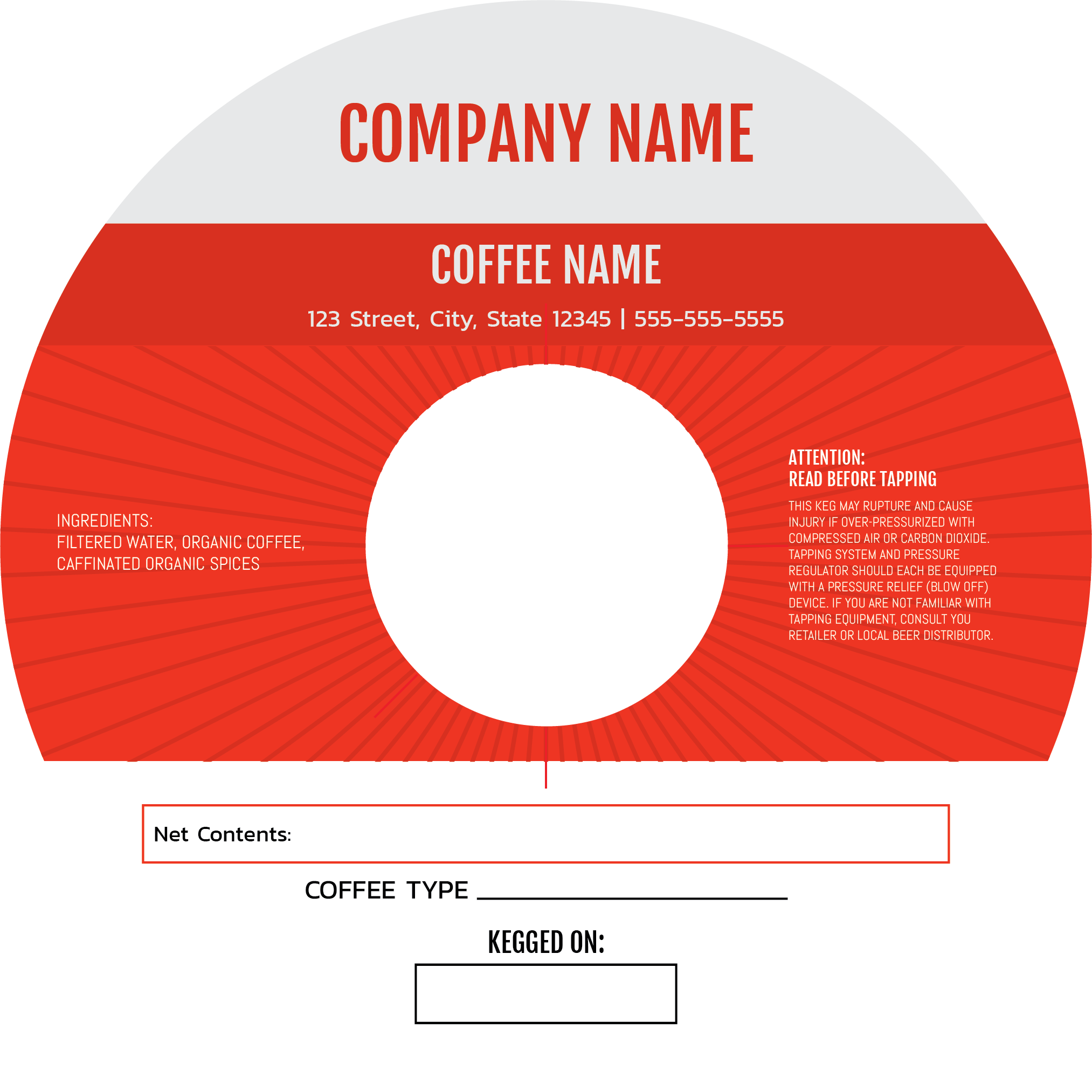 7" Red Coffee