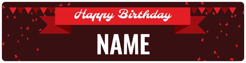 Birthday Banner - Red