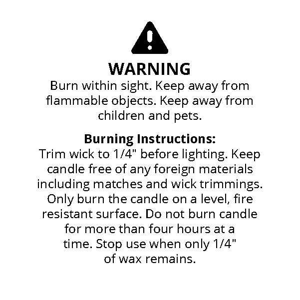 Free Printable Candle Warning Labels Template - Printable