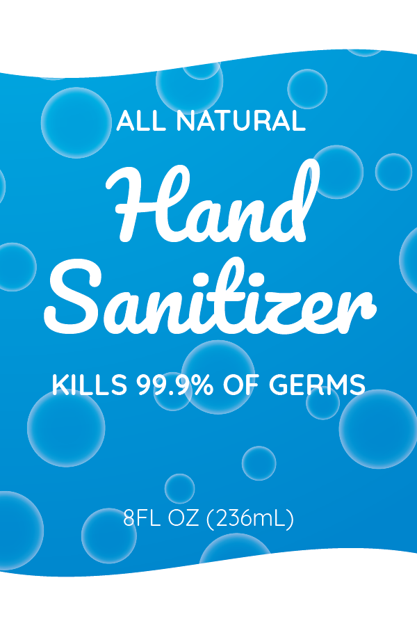 Downloadable Printable Hand Sanitizer Label Template Free Printable