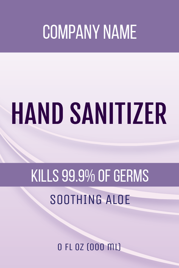 Hand Sanitizer Label Templates Design Free Online