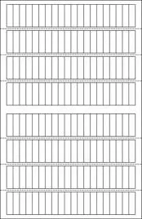 SL9105HP (HORIZONTAL PERF) - 1.75" X 0.5" VP on 17" Sheet Labels