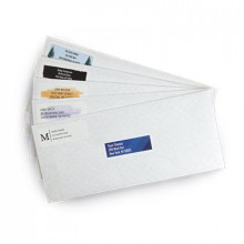 Address Labels on White Envelopes