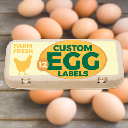 printed egg labels