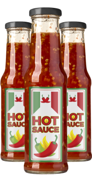 printed hot sauce labels