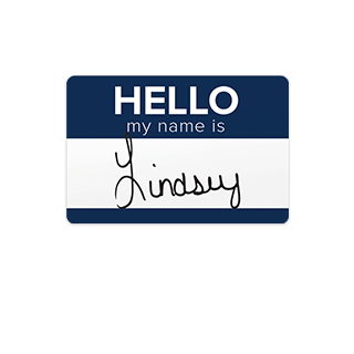 blank name tag labels