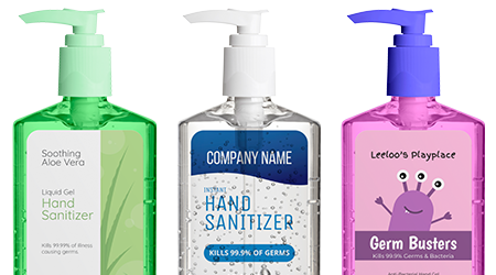 Blank Hand Sanitizer Labels