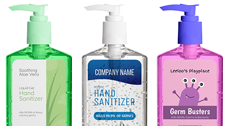 Custom Hand Sanitizer Labels