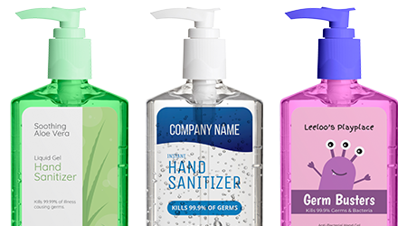 Hand Sanitizer Labels