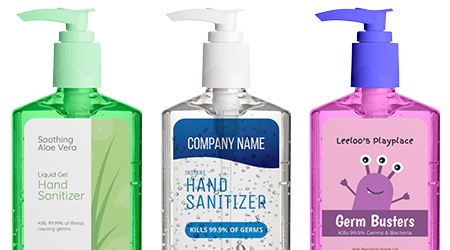 Blank Hand Sanitizer Labels
