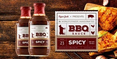 Printed BBQ Sauce Labels