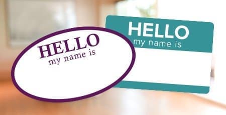 Printed Nametag Labels