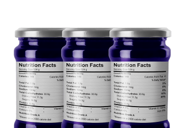 blank nutrition labels