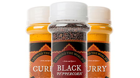 spice bottle labels