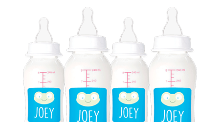 Blank Baby Bottle Labels