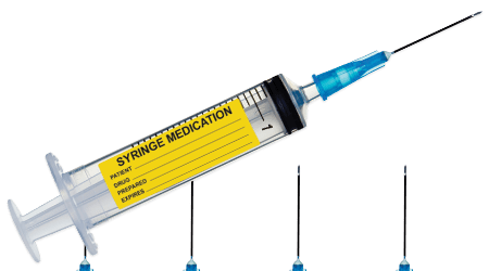 blank syringe labels