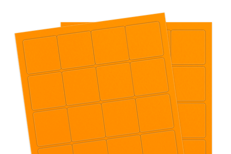 Fluorescent Orange (Inkjet or Laser) Fluorescent Orange (Inkjet or Laser)