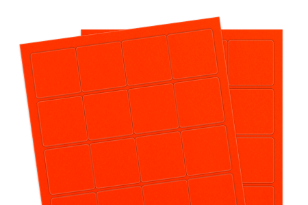 Fluorescent Red (Inkjet or Laser) Fluorescent Red (Inkjet or Laser)
