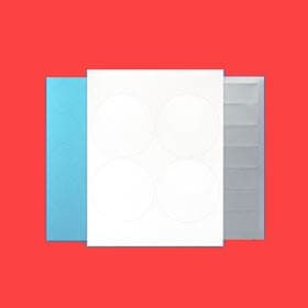 silhouette sticker label materials