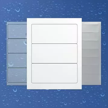 weatherproof laser label sheets