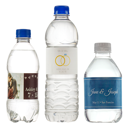 wedding water bottle labels
