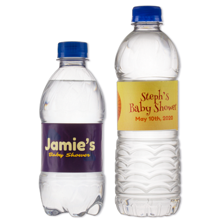 baby shower water bottle labels