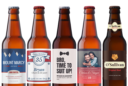 personalized beer labels