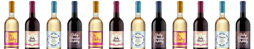 baby shower wine labels