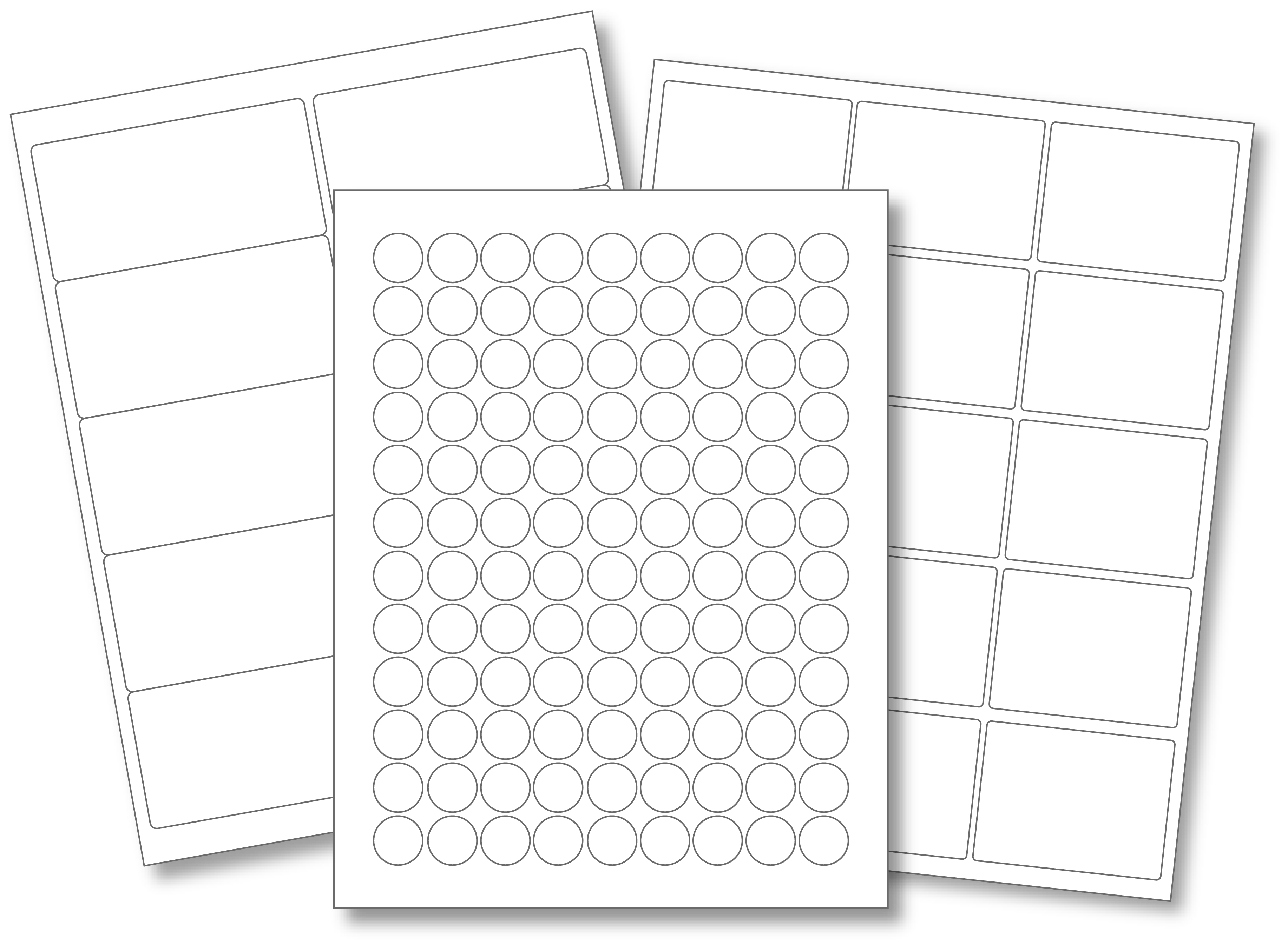 blank sheet labels