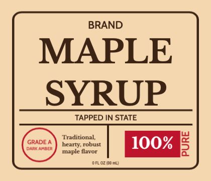 Syrup Label Templates - Design Free Online | SheetLabels.com®