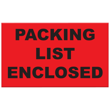 Packing List Enclosed Label