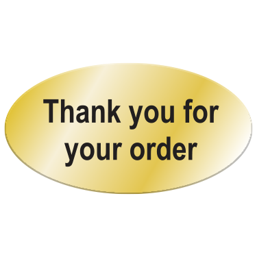 Thank You For Your Order Label