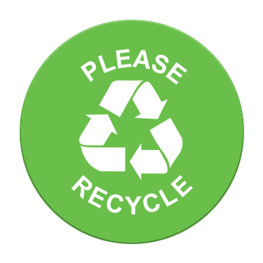 Please Recycle Label